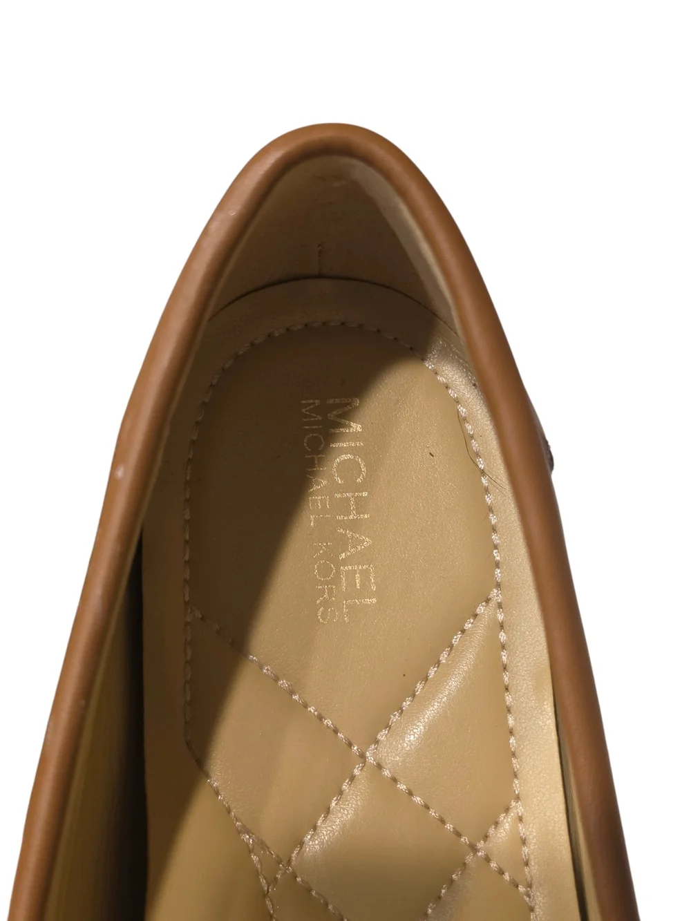 Michael Kors Brown Leather Driving Loafers Womens Flats Slip On Size 8‎
